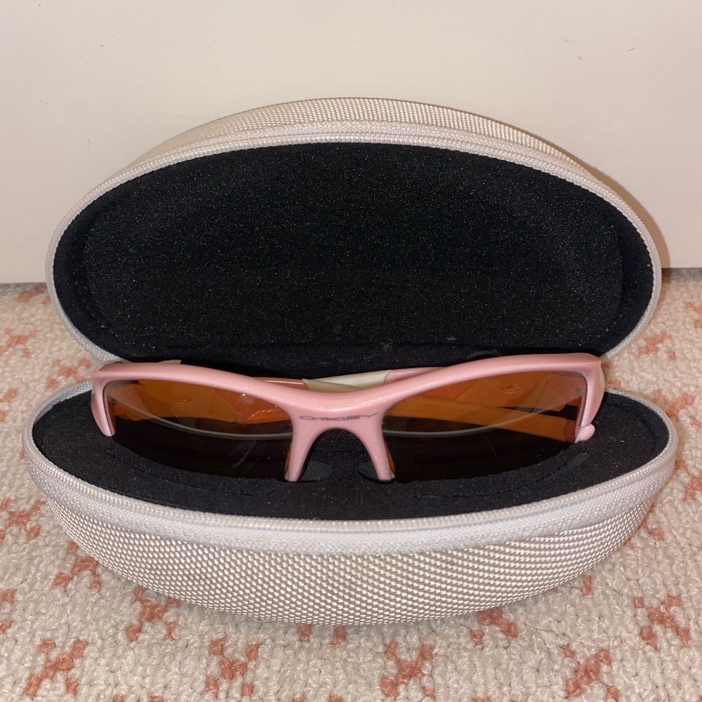 Oakley Women’s Pink and White Sunglasses